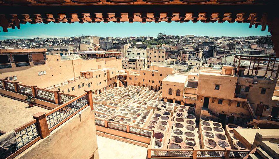 Ausblick auf die Altstadt von Marokko