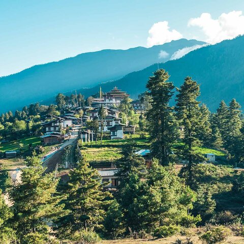 Das Gangtey Kloster in Bhutan