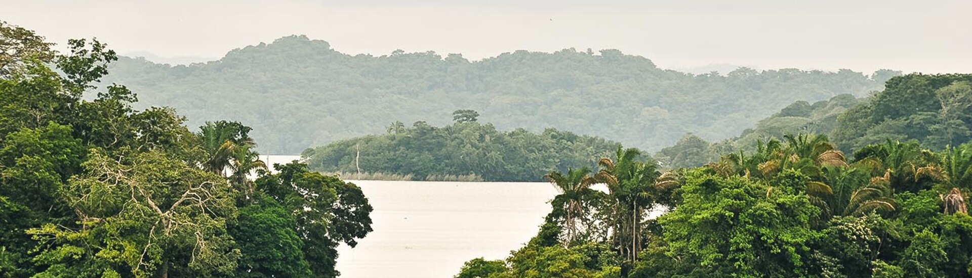 Der Gatun See am Panama Kanal 