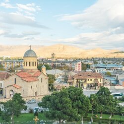 Die Stadt Gori in Georgien
