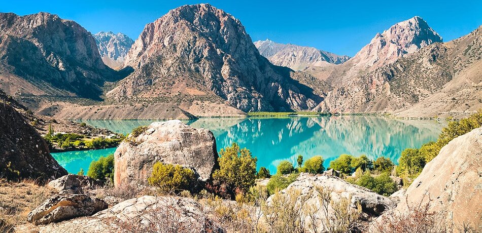 Iskanderkul See in Tadschikistan