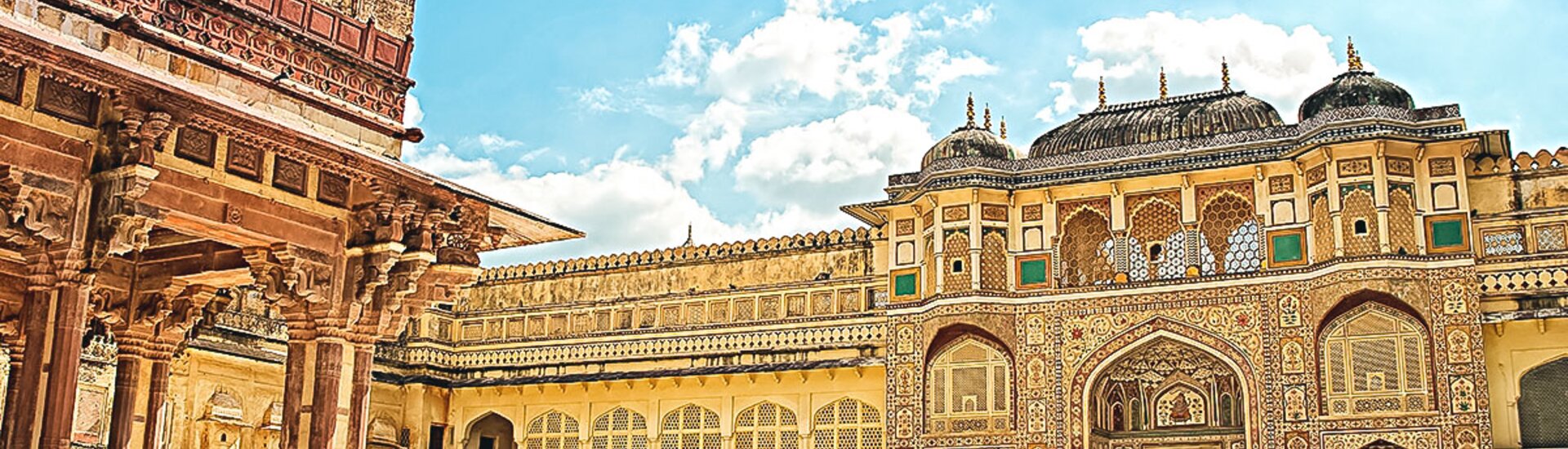 Das Innere des Amber Forts in Jaipur
