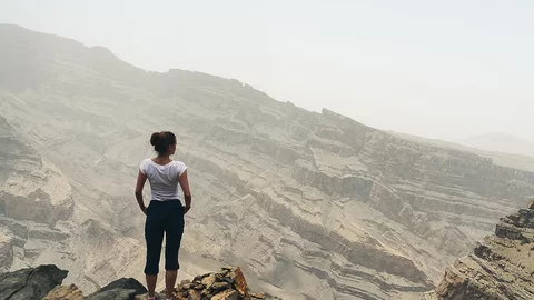 Wandern auf den Jebel Shams im Oman