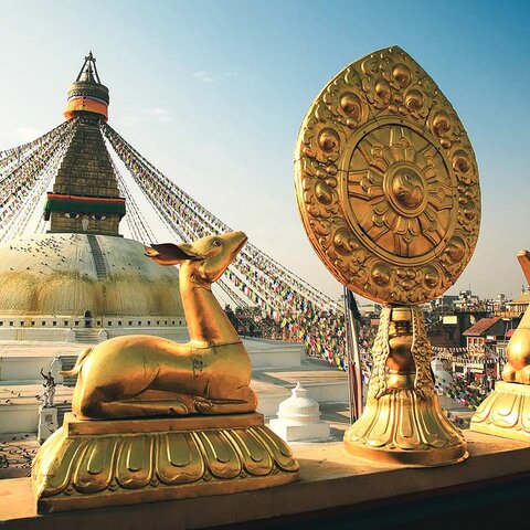 Kathesimbhu Stupa im Kathmandutal 