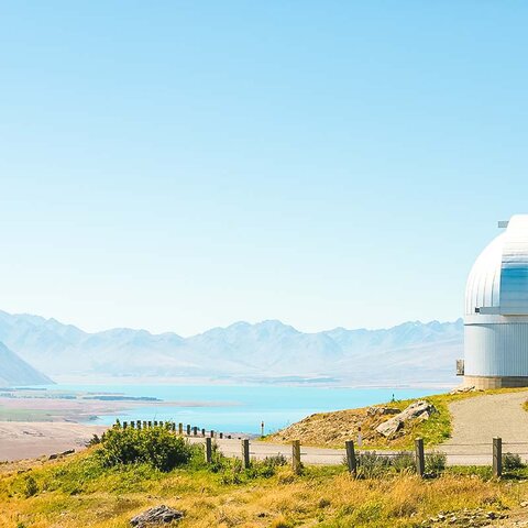 Mount John Observatory am Lake Tekapo in Neuseeland