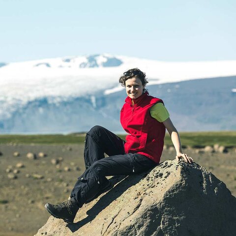 Der Gletscher Langjökull als Fotomotiv