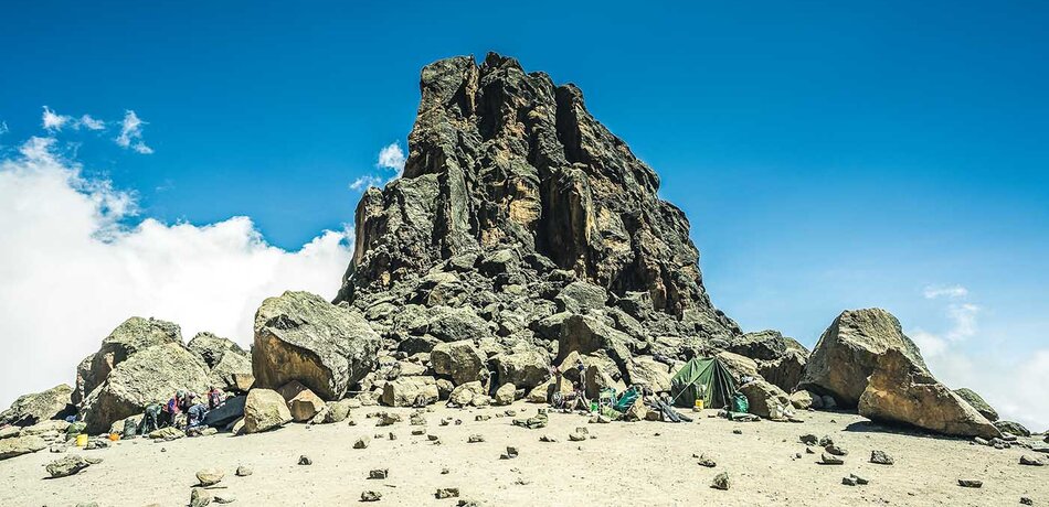 Felsformation des Lava Tower am Kilimanjaro in Tansania