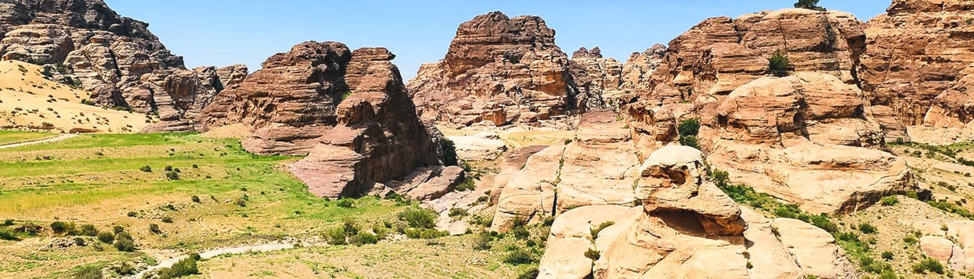 Landschaft rund um Little Petra in Jordanien