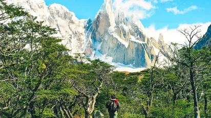 Blick auf den Cerro Torre vom Los Glaciares Nationalpark