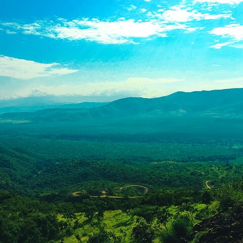 Landschaft im Mago Nationalpark in Äthiopien