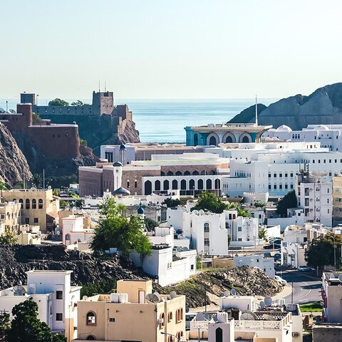 Die Stadt Muscat im Oman