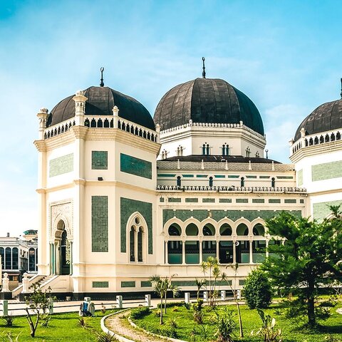 Große Moschee in Medan, Indonesien