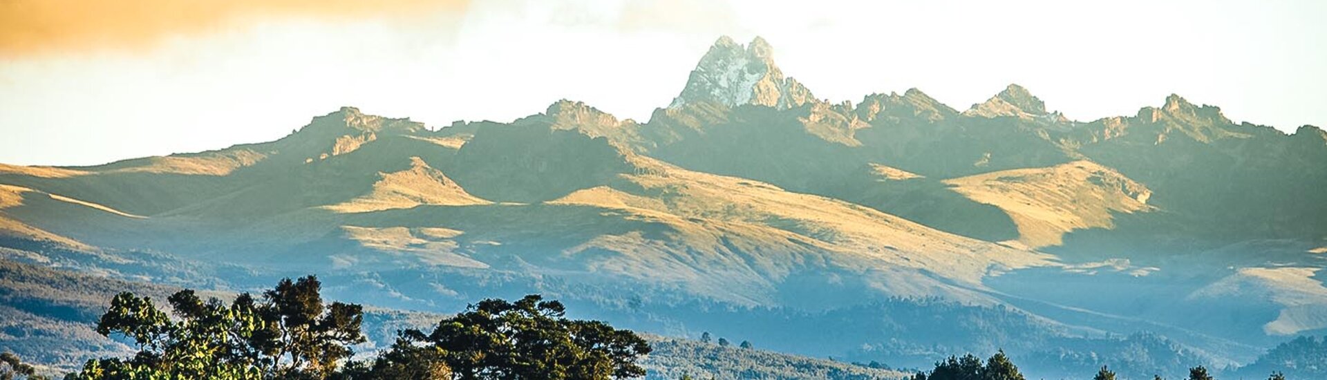 Panorama des Mount Kenias, Kenia