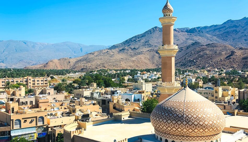 Das Stadtbild von Nizwa, Oman