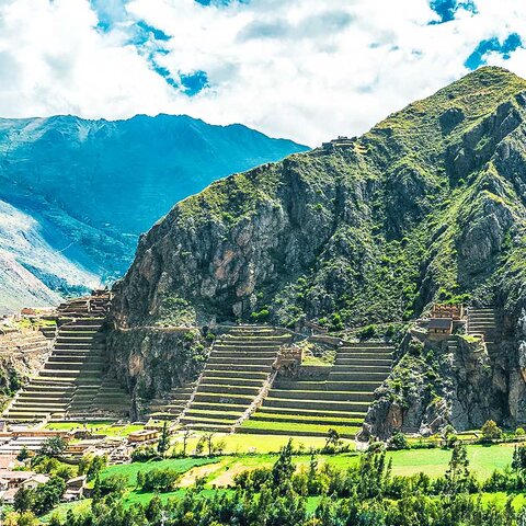 Ollantaytambo Ruinen in Peru