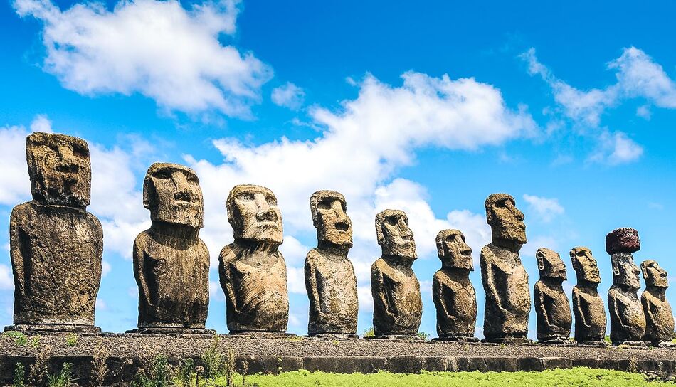 Moai-Statuen auf der Osterinsel, Chile