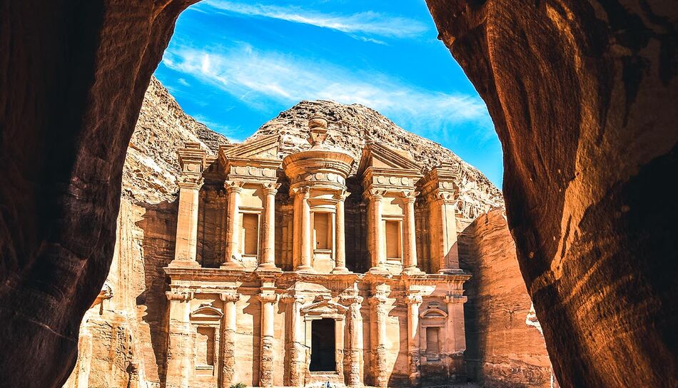 Ad Deir in Petra, Jordanien