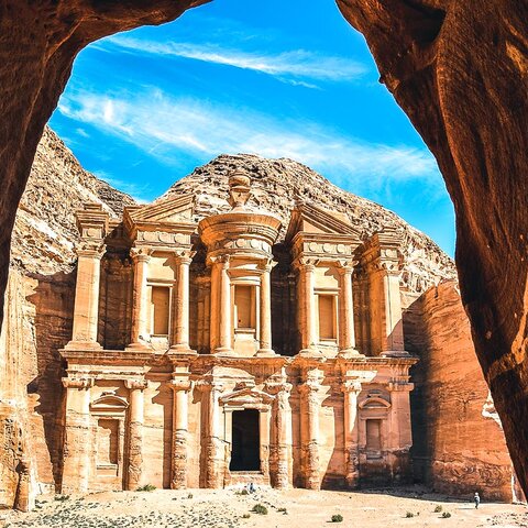 Ad Deir in Petra, Jordanien