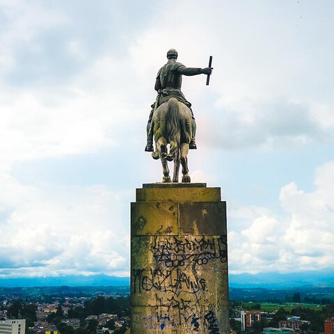 Denkmal in Popayan, Kolumbien