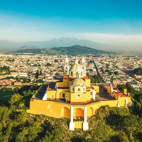 Aussicht auf Puebla in Mexiko