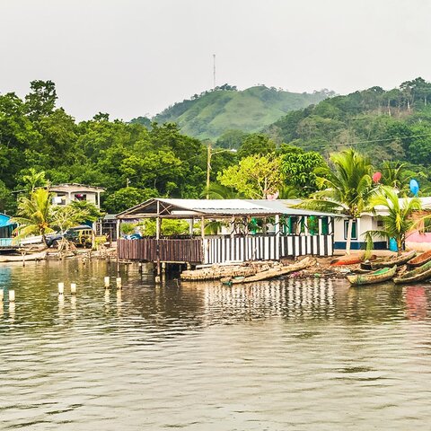 Häuser in Puerto Lindo, Panama