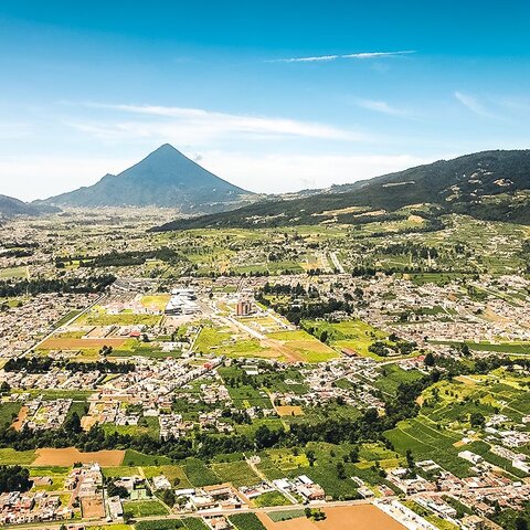 Luftbild von Quetzaltenango (Xela)