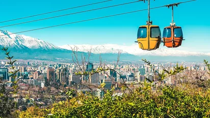Gondeln in Santiago de Chile