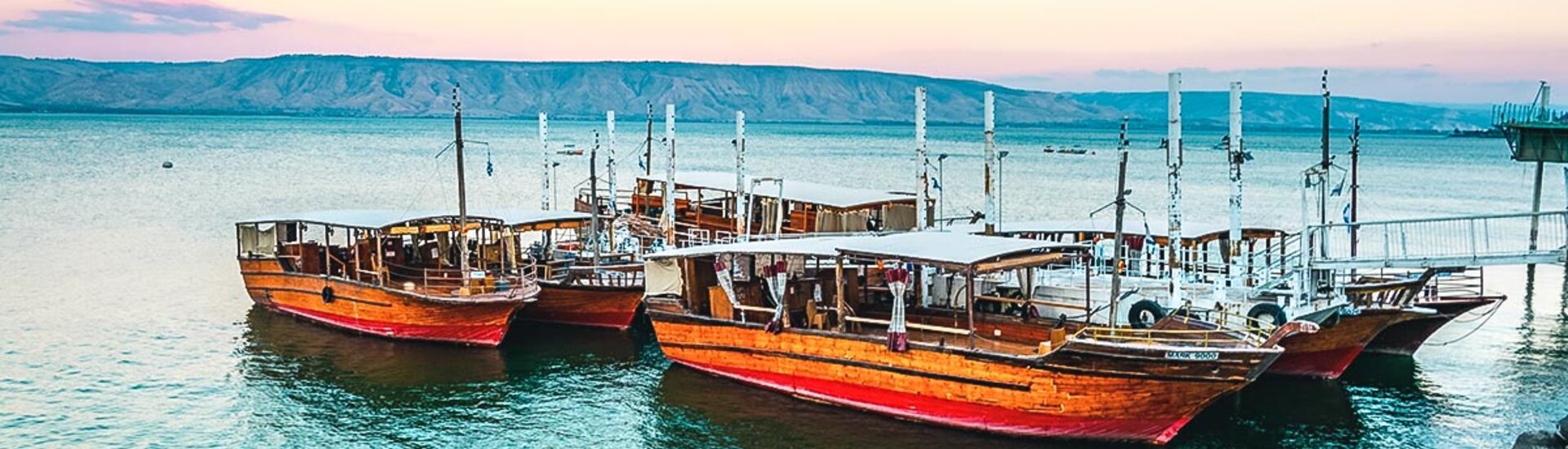 Boote auf dem See Genezareth