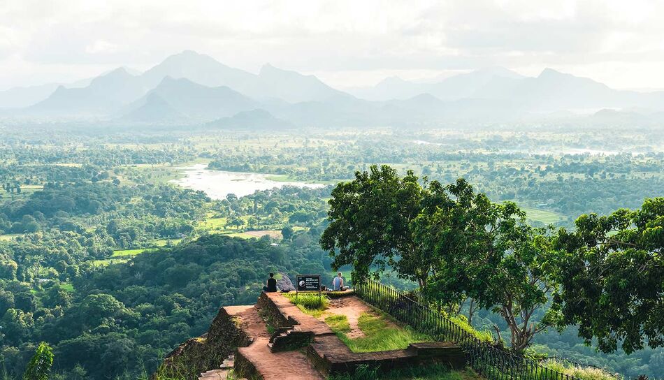 Sigiriya: Terrasse mit tollem Ausblick