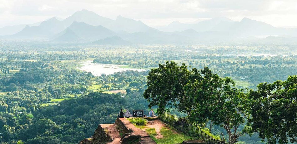 Sigiriya: Terrasse mit tollem Ausblick