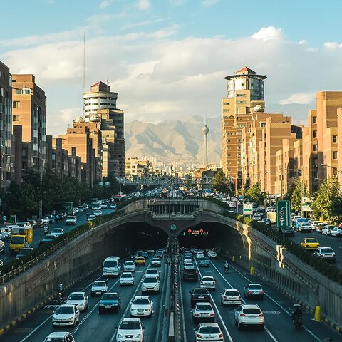 Hauptstraße in Teheran