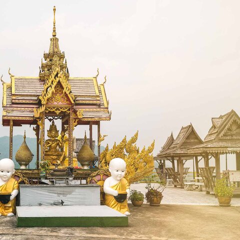Thaton Wat Tempel in Thailand