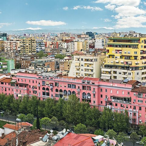 Wohngebäude von Tirana