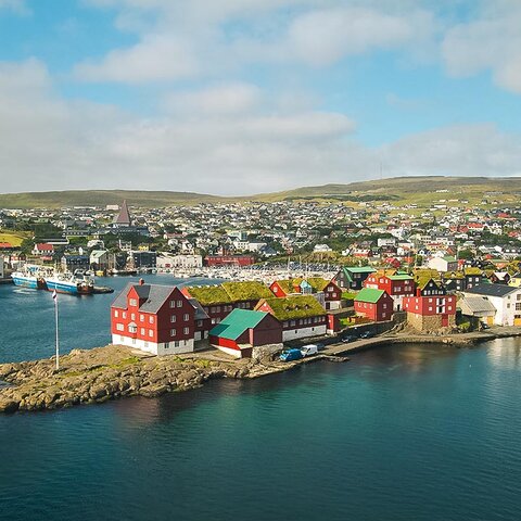 Blick auf Torshavn