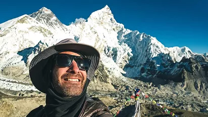 Selfie am Gipfel des Kala Patthar