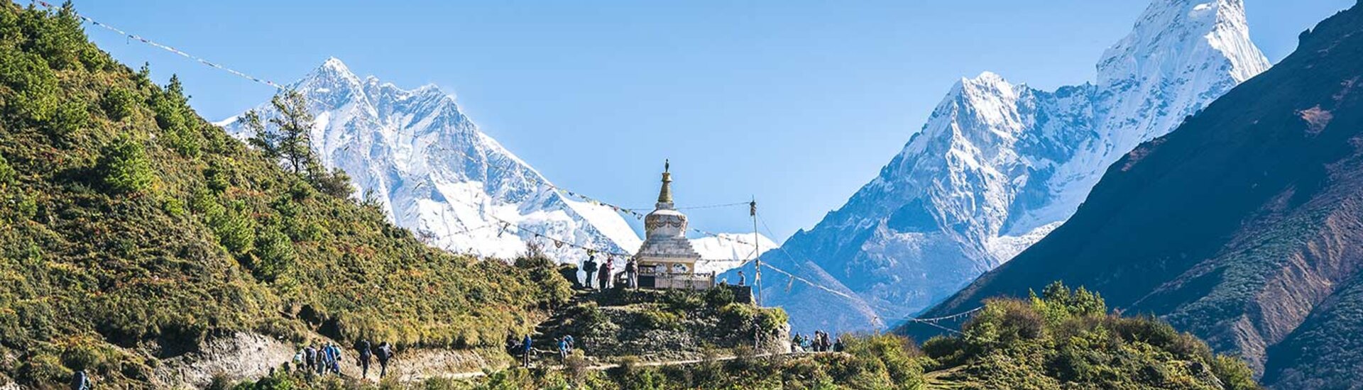 Namche Bazaar: Buddhistische Stupa im Khumbu Tal