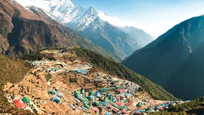 Namche Bazaar: Dorf im Khumbu Tal