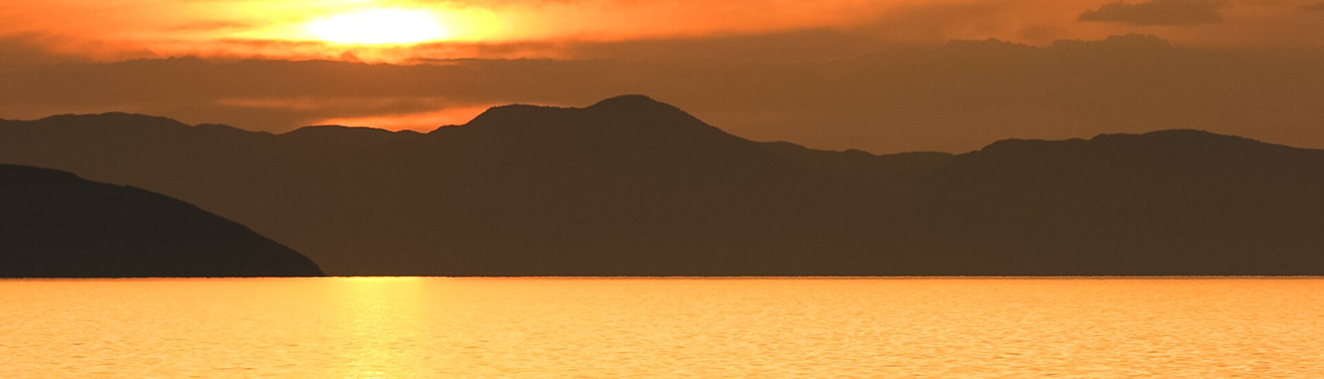 Sonnenuntergang am Lake Turkana in Kenia