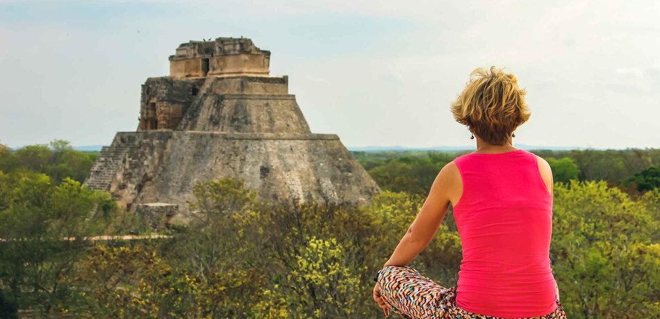 Aussicht auf die Maya-Stätte Uxmal