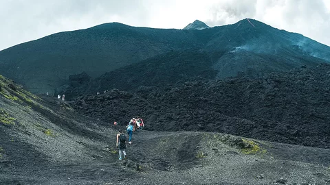 Wandern auf dem Vulkan Pacaya