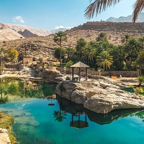 Die Oase Wadi Bani Khalid, Oman