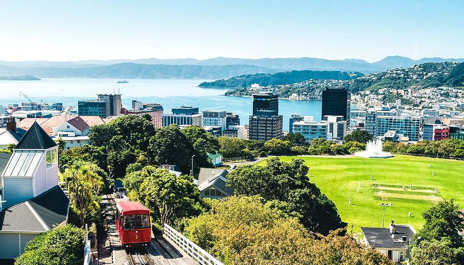 Standseilbahn in Wellington, Neuseeland