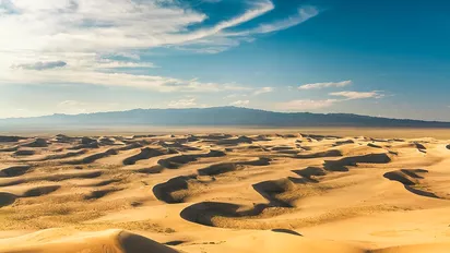 Die Sanddünen der Gobi Wüste, Mongolei