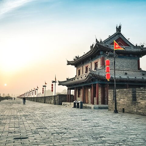 Stadtmauer von Xian in China