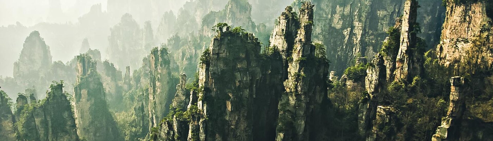 Felsenlandschaft des Zhangjiajie Nationalparks in China