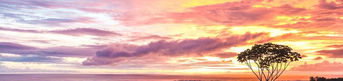 Sonnenuntergangsstimmung an der Pazifikküste Costa Ricas