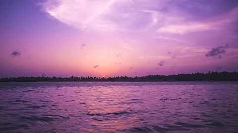 Sonnenuntergang in Kalpitiya, Sri Lanka