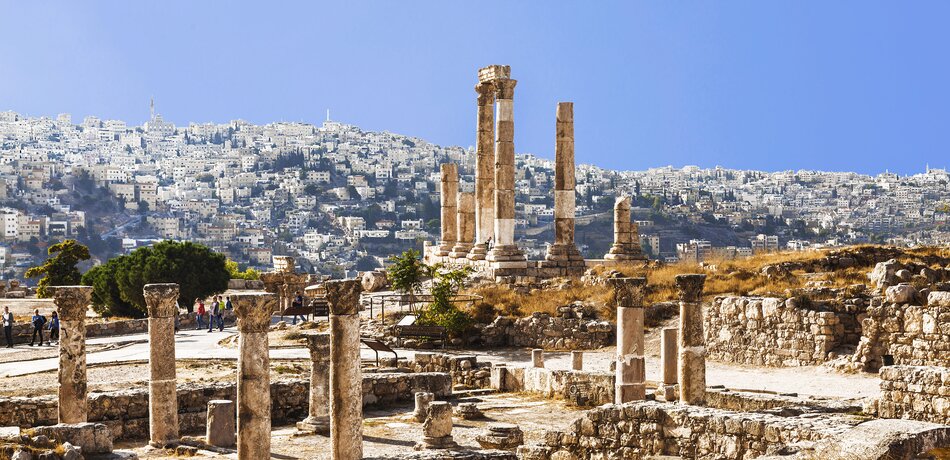 Ruinen des Herkules Tempels in Amman