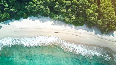 Dronen Foto von Strand in Nicaragua