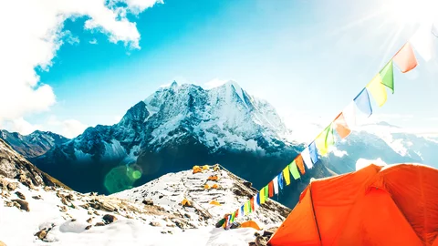 Zelt im Everest Basislager 